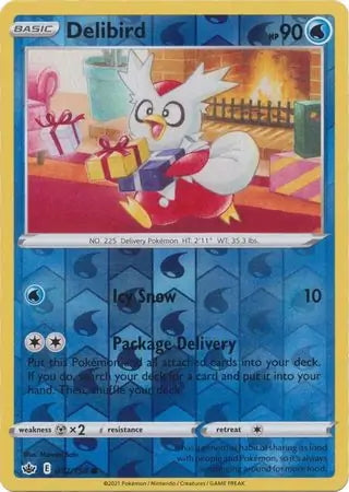 Chilling Reign Delibird #32/198 reverse holo